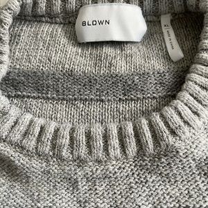 BLDWN Mens XL Knit Summer Sweater Grey